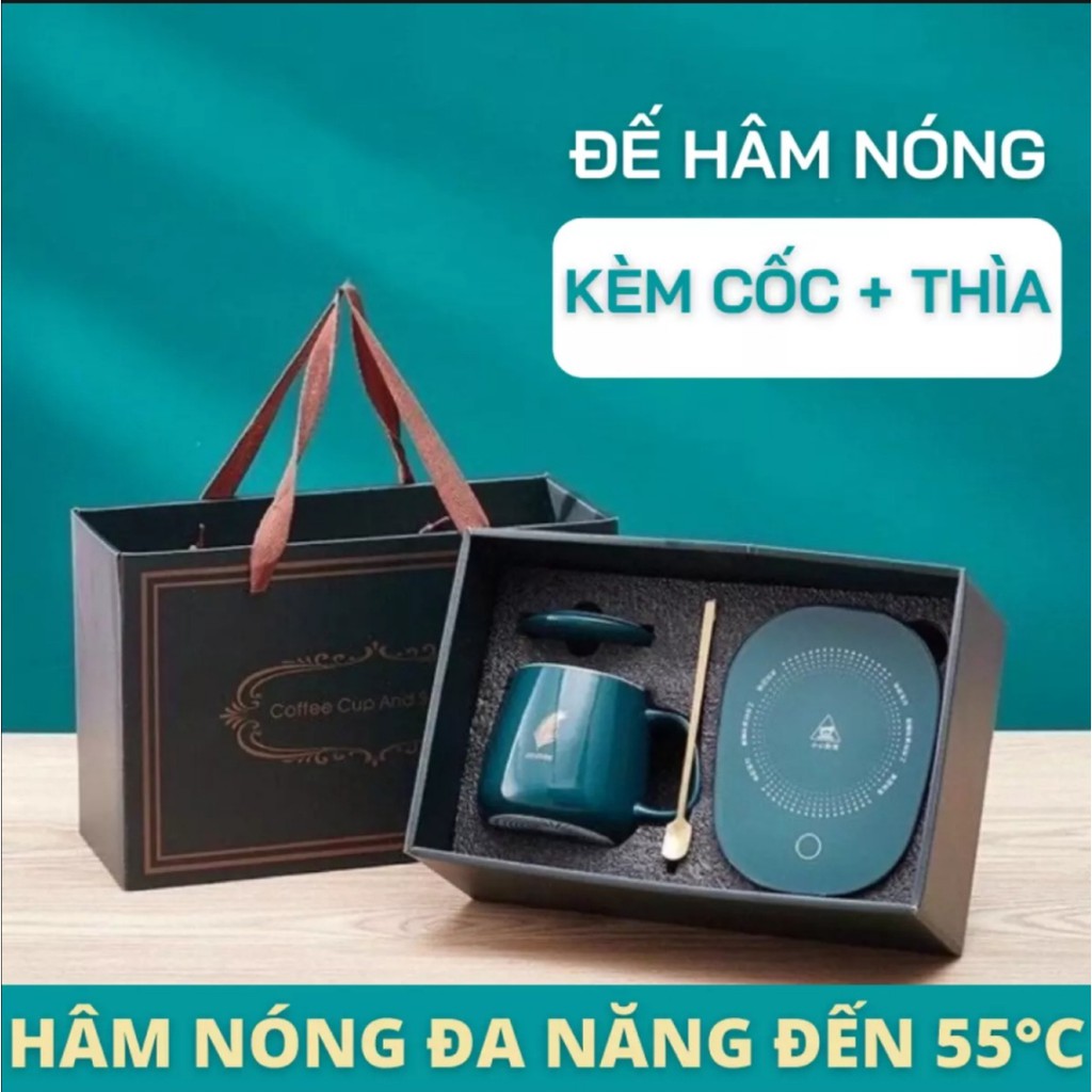 Cốc hâm nóng. Máy hâm nóng. Đế hâm nóng cốc. Cách nhiệt tốt. An toàn khi sử dụng