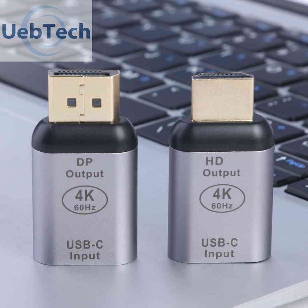 Đầu Chuyển Đổi Cổng USB Type C Sang HDMI DP 4K 60Hz Tiện Dụng