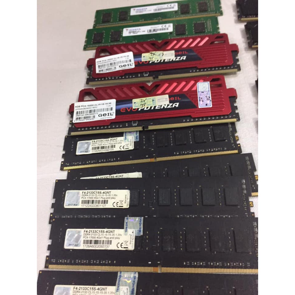 Ram 8G Ddr4 bus 2400, 8G ddr3 bus 1600 cũ