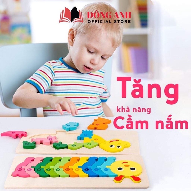 Tranh ghép nối số từ 1 đến 10 Baostore dành cho bé từ 1-3 tuổi