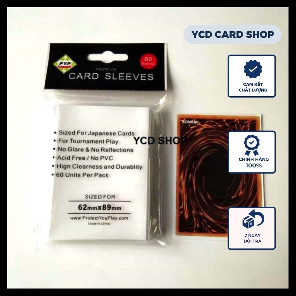 Bộ 60 Sleeve bọc bài Yugioh cao cấp