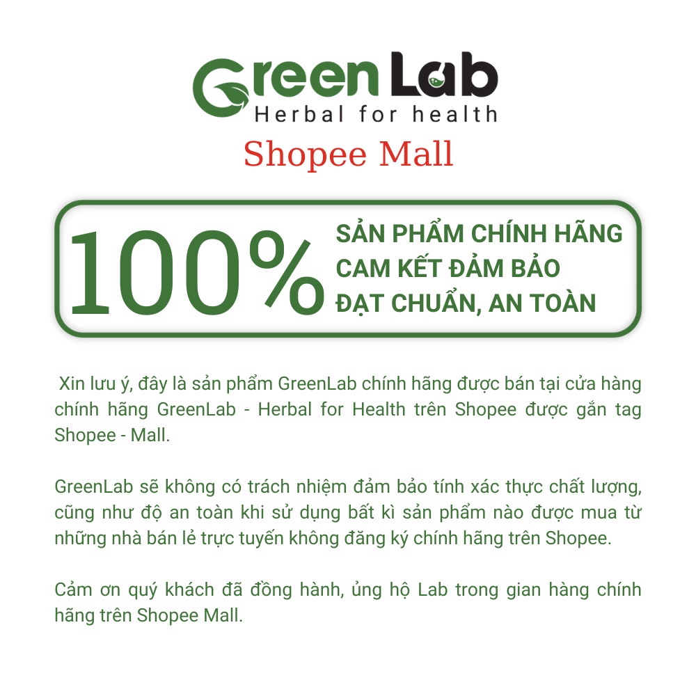 Dầu Gội Bưởi Non Greenlab Giảm rụng Mọc Tóc Nhanh