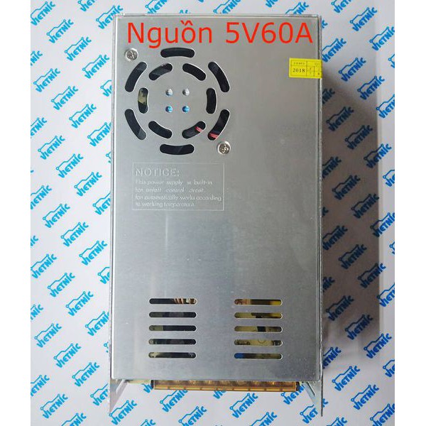 Nguồn tổ ong 5V60A Vỏ nhôm