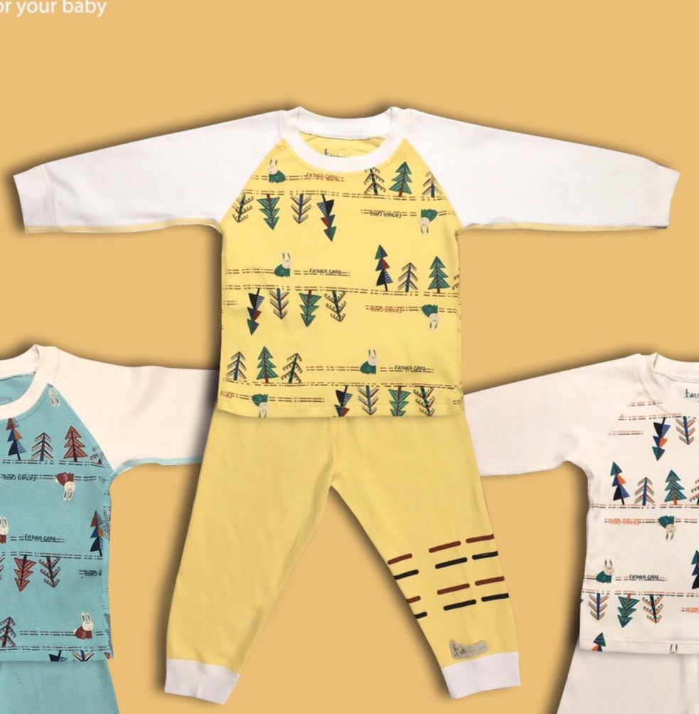 [Chính Hãng] Bộ nỉ raglan cây thông Fathercare