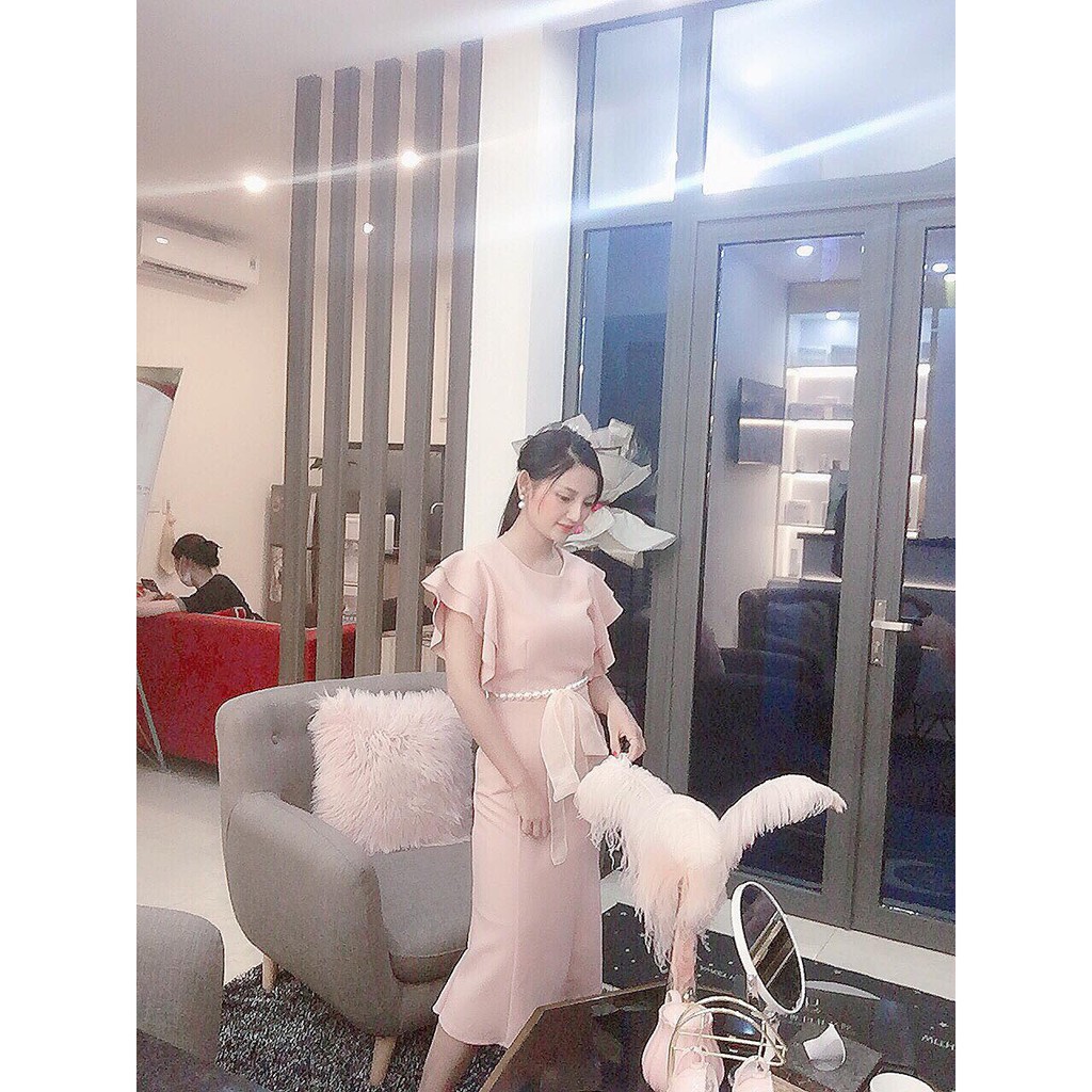 [ xả kho ] MiD Đầm đuôi cá hồng V1085 Mie Design ảnh thật