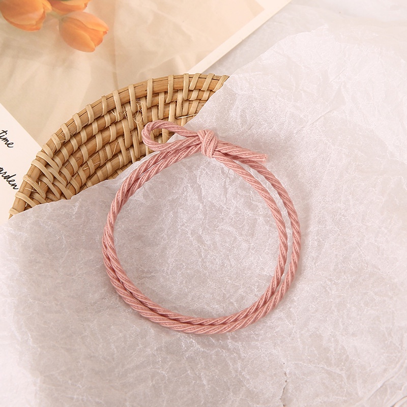1 Dây Buộc Tóc Cao Su Co Giãn Màu Sắc Ngẫu Nhiên