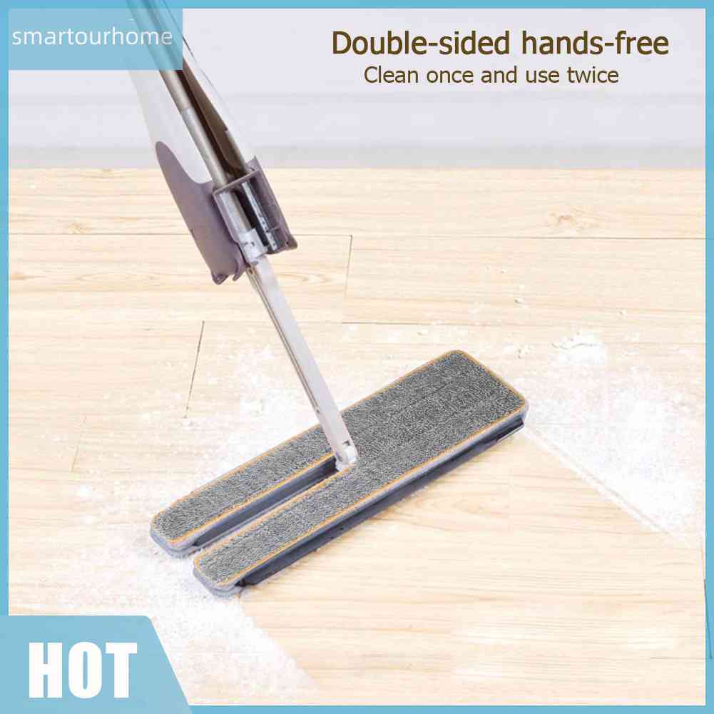 Set 2 Miếng Vải Lau Nhà Hai Mặt Thay Thế Cho Cây Lau Nhà