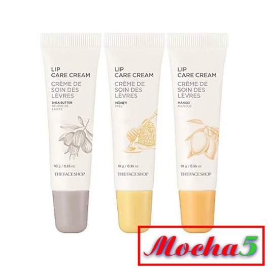 Son dưỡng bơ xoài TFS Lip Care Cream Shea Butter \ Mango Butter The Face Shop fmgt (mẫu mới)