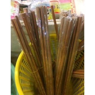 Bộ 2 đôi đũa gỗ dài chiên xào