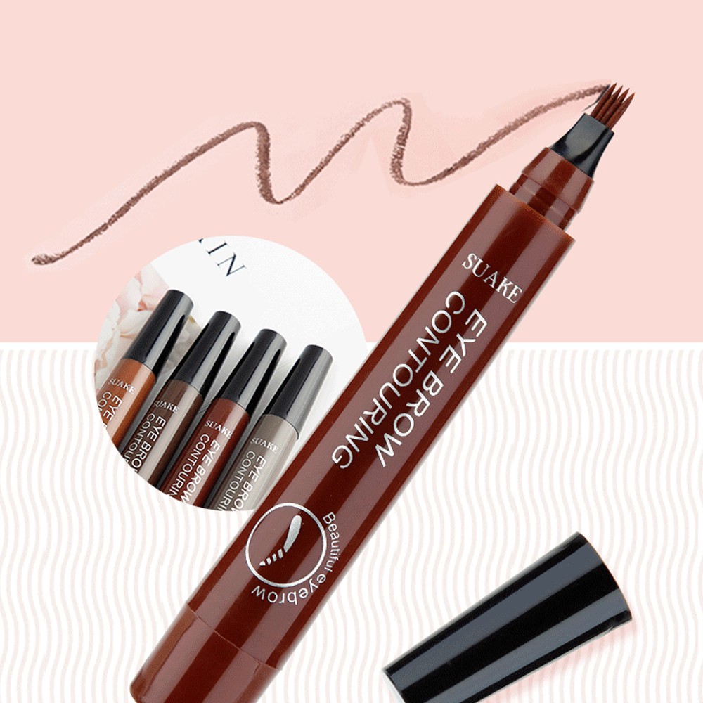 Chì Kẻ Mày Gẩy Sợi 4 Ngòi Nét Mảnh Eye Brow Contouring Nội Địa Trung