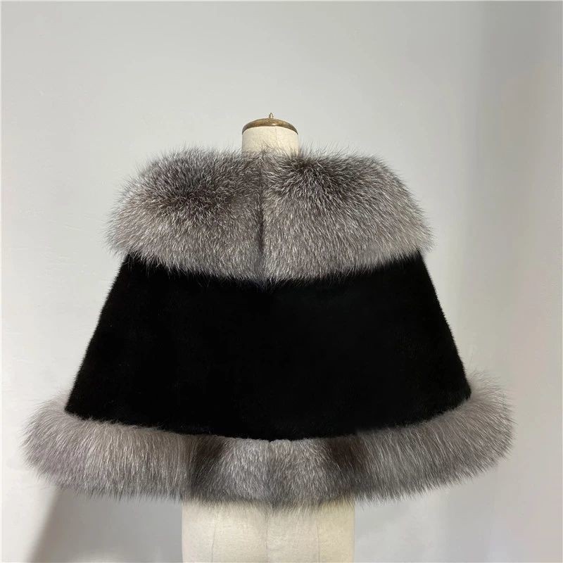 ▧○Áo choàng lông cáo dáng ngắn thời trang thu đông cho nữ | BigBuy360 - bigbuy360.vn