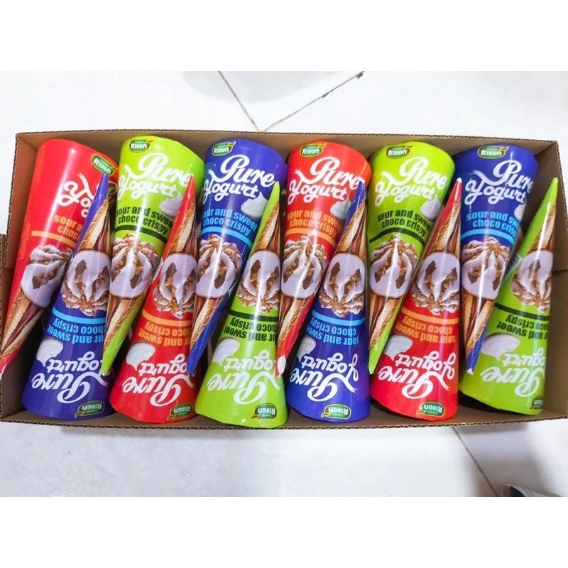 Bánh ốc quế nhân socola Risen Mỹ 320g, sô cô la, chocolate, đồ ăn vặt Sài Gòn ngon rẻ