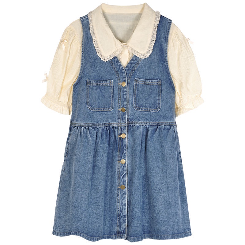 Đầm denim JSC không tay thời trang 2023