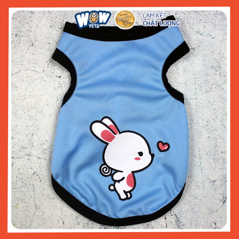 [F016] Áo Chó Mèo 3 lỗ dễ thương. wowpets áo thun mỏng thoáng mát chó mèo