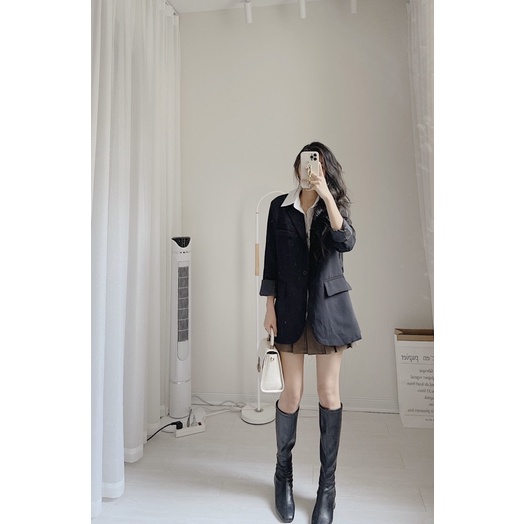 Áo khoác blazer chất siêu đẹp dày dặn 2 lớp by samhyewear