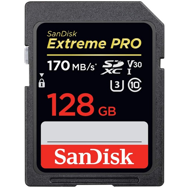 Thẻ nhớ SDXC SanDisk Extreme Pro U3 V30 1133 x 128GB 170MB/s