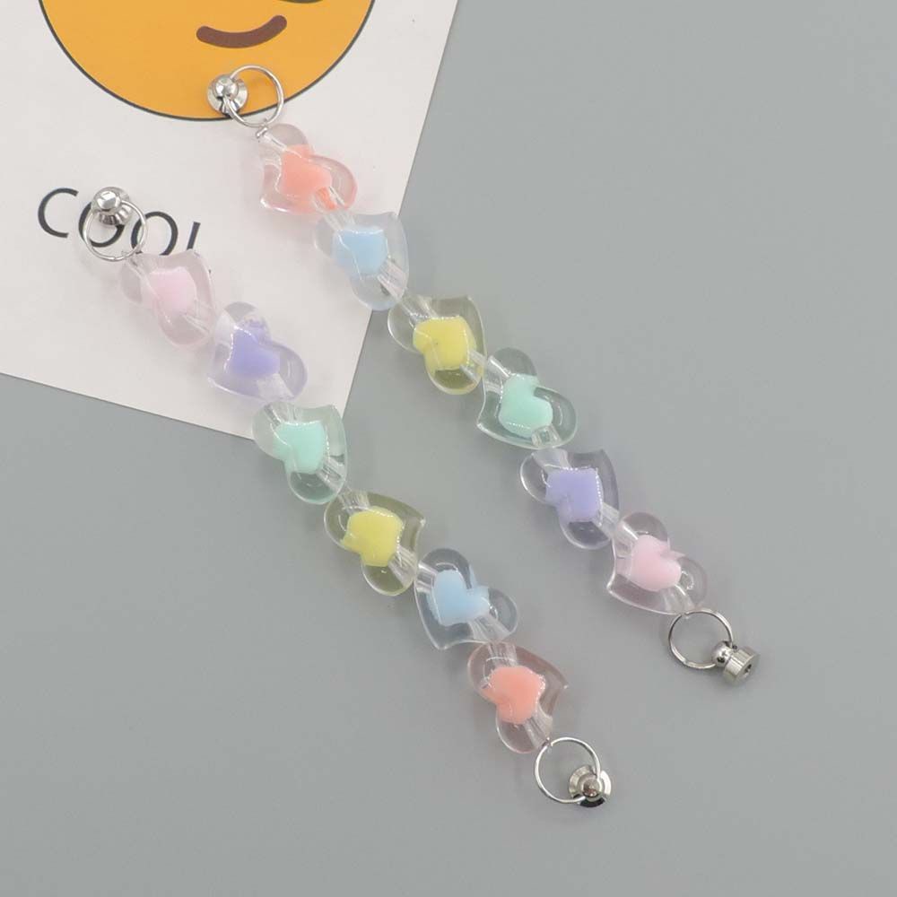 Dây xích acrylic treo điện thoại chống rơi diy cho nữ