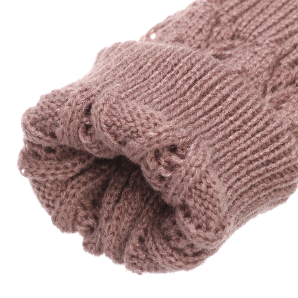 Găng Tay Len Hở Ngón Giữ Ấm Thời Trang Cho Nữ