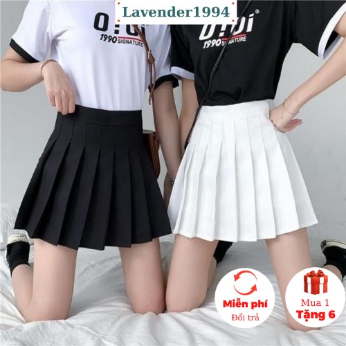 [Qùa Tặng Dây Buộc Tóc Bạn Nhé] Chân váy xoè xếp ly tennis skirt Quảng Châu, chân váy ngắn cạp lưng cao chữ A