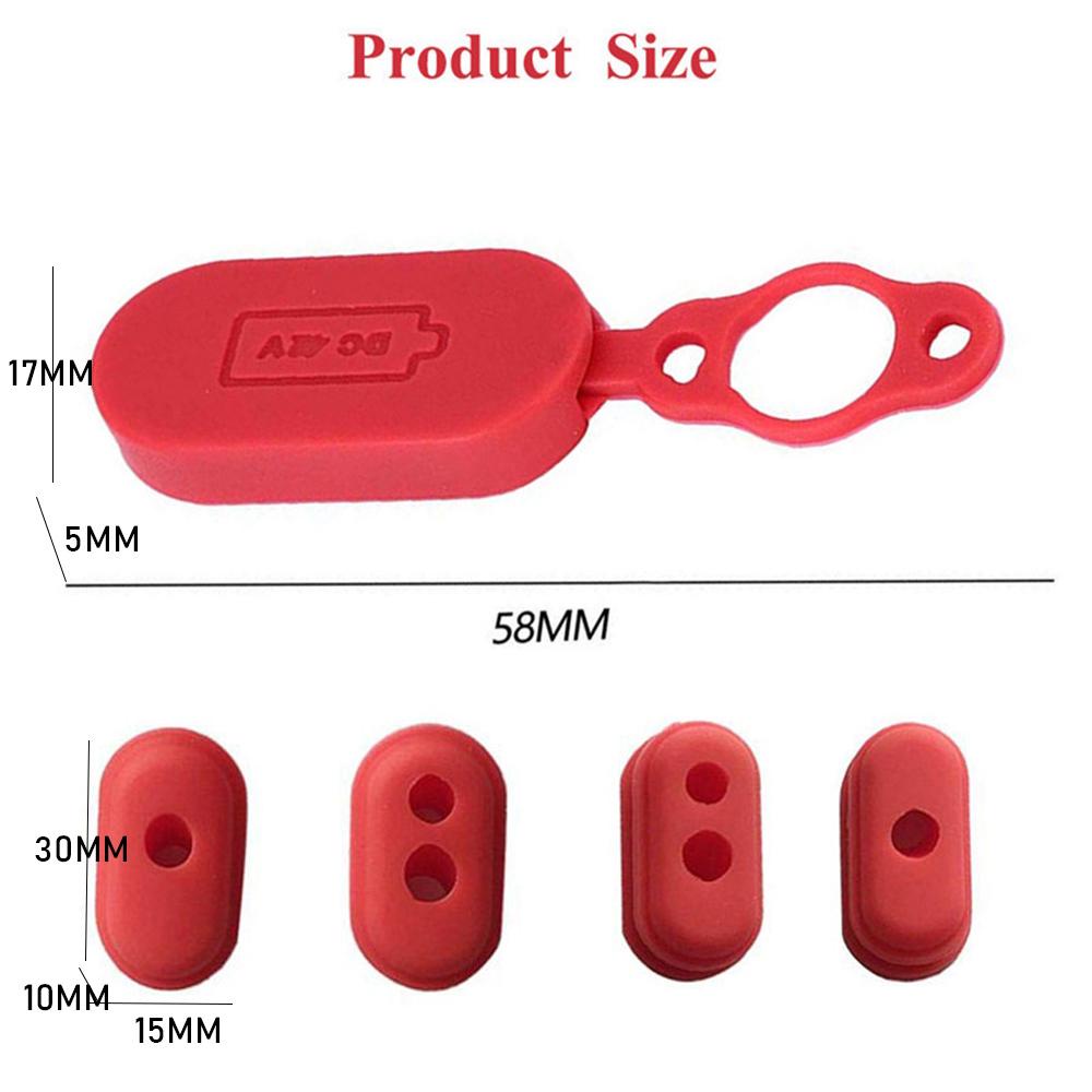 Set 4 / 5 Vỏ Bọc Cổng Sạc Bằng Cao Su Cho Xe Điện XIAOMI M365