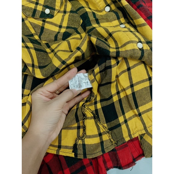 Áo sơ mi kẻ cà bông xuất Nhật