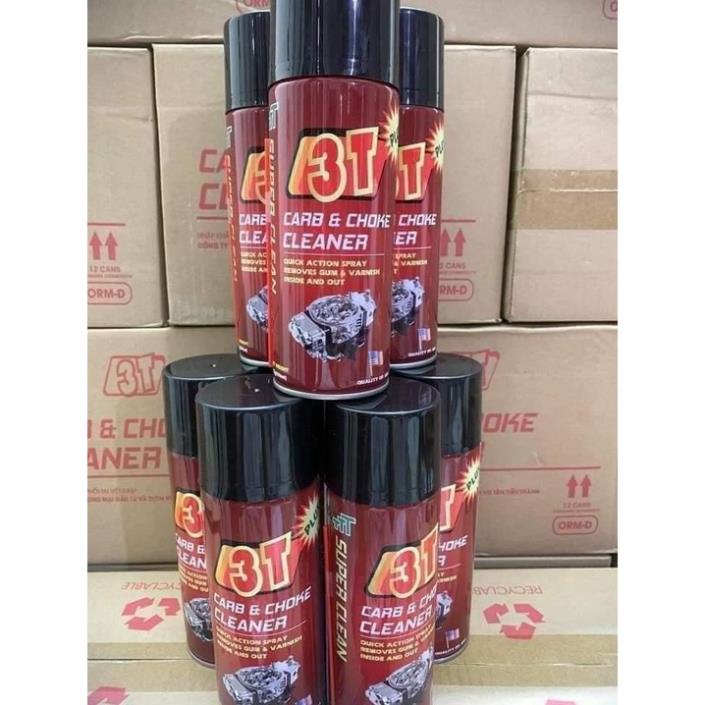 Xịt chế hòa khí 3T mytools89 Xúc Bình Xăng Con,Rửa Họng Ga, Rửa Xy Lanh, Vệ Sinh Kim Phun 3T