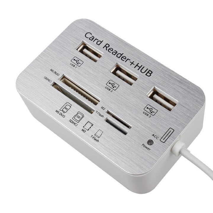 Cáp Usb 3.0 To Hub Usb + Card Reader All In One - Đầu Đọc Tất Cả Các Loại Thẻ Cổng Usb 3.0