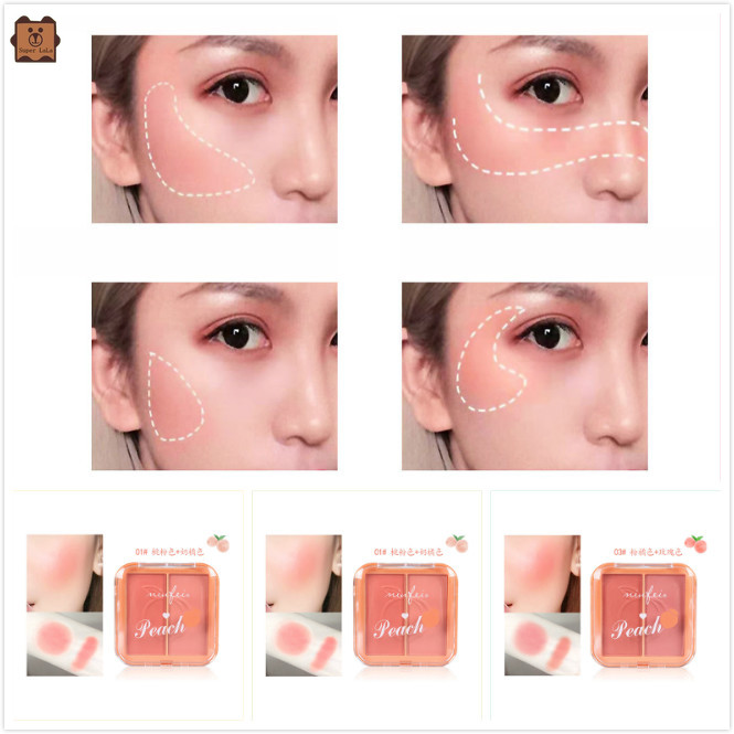 (Hàng Mới Về) Phấn Má Hồng Hai Màu Trang Điểm Tự Nhiên Không Thấm Nước | BigBuy360 - bigbuy360.vn