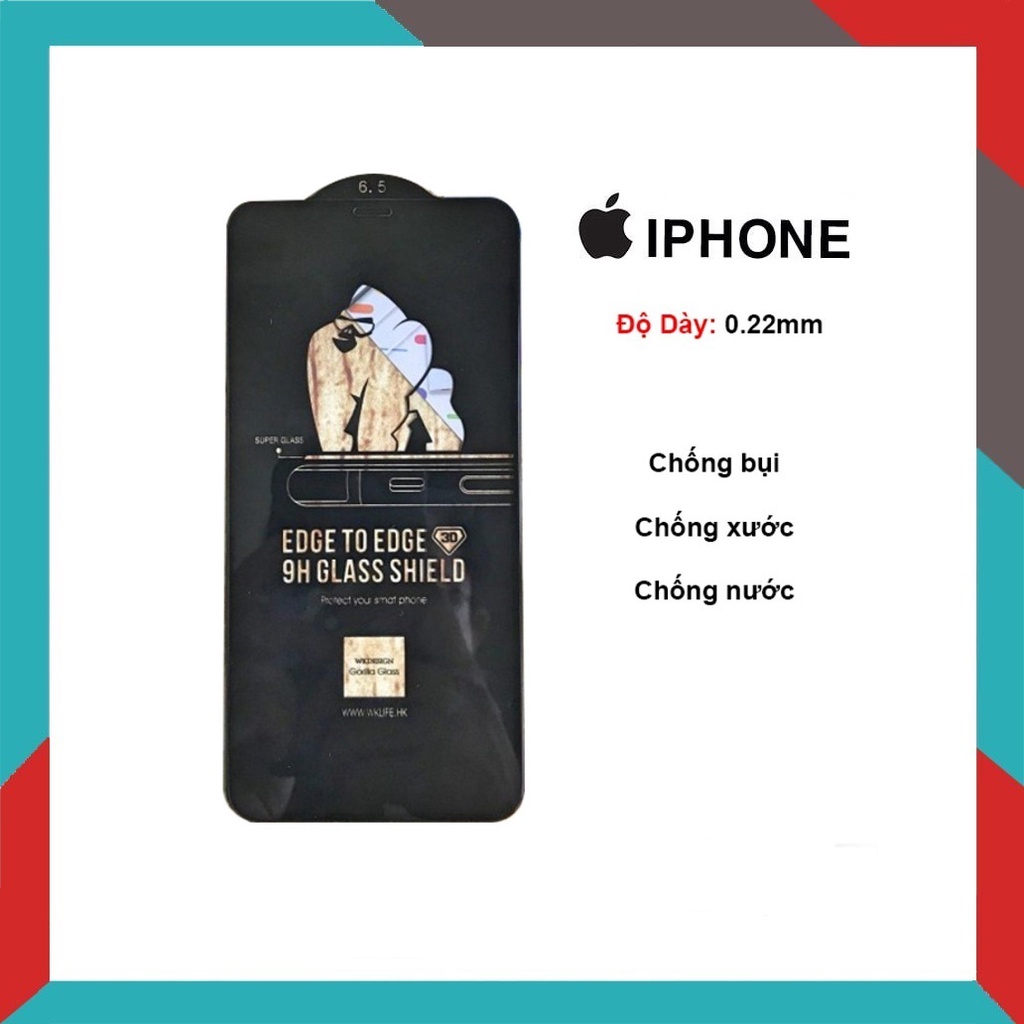 [Giá Sỉ Ib] Kính Cường Lực KingKong Chính Hãng Full Màn Iphone 7plus Đến 12promax