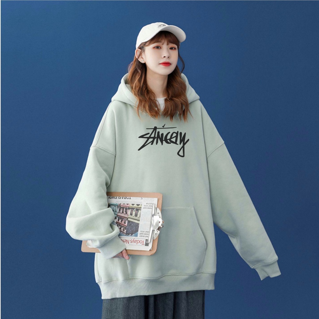 Áo khoác nỉ  Áo khoác hoodie nam nữ đẹp form rộng Unisex chất nỉ ngoại 2 lớp dày dặn - LUXCY