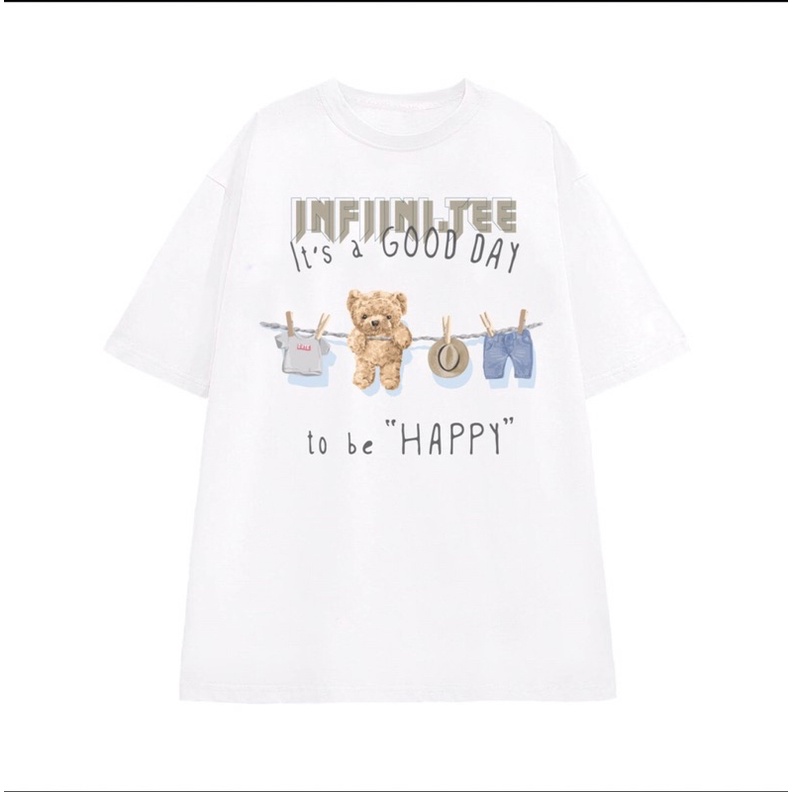 Áo Thun Simon'c Lovely tee Trắng Cotton Nam Nữ Unisex Tay Lỡ Oversize Local Brand GTM