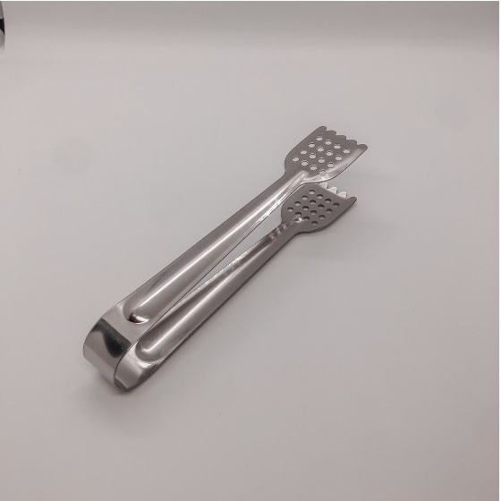 Kẹp gấp đồ ăn nhiều lỗ hạn chế dầu mỡ thép không gỉ - Kẹp gấp đồ ăn đa năng gấp đá, gấp hải sản