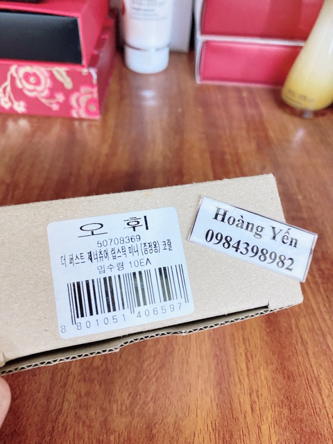 Son Kem/Son Lỳ Ohui/Whoo mini màu Hồng Đất/Đỏ Hoàng Gia