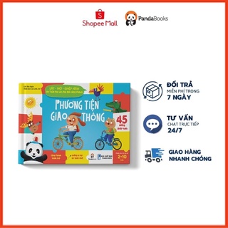 Sách Pandabooks Phương Tiện Giao Thông. Lật – Mở – Ghép hình – An Toàn Mọi Lúc Mọi