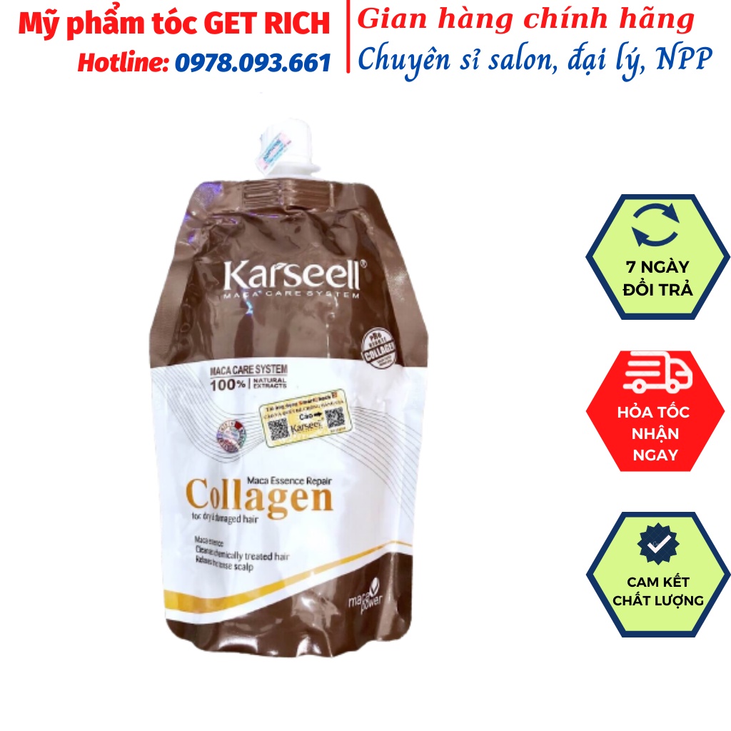 (Chính hãng) Hấp tóc phục hồi collagen mềm mượt 500ml