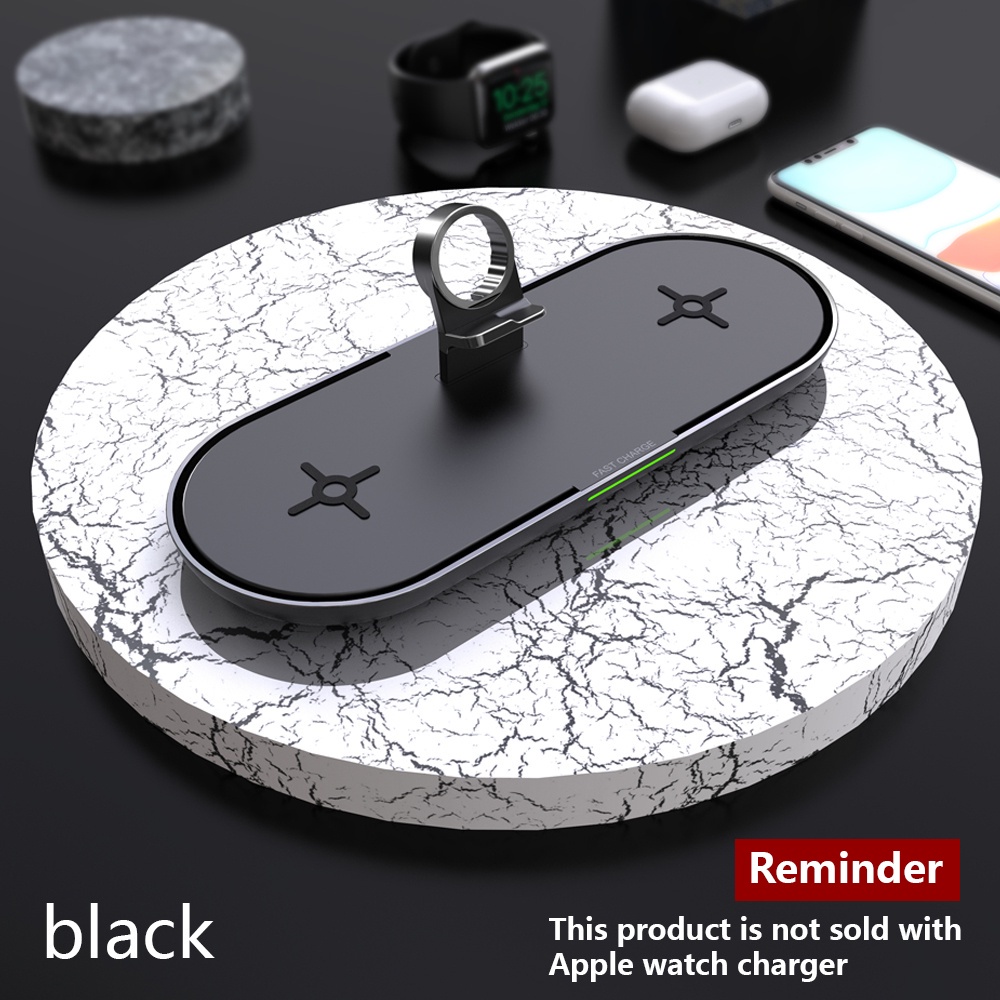 Qi 3 In1 Wireless Charger Stand For iPhone 12 Pro Max Samsung Fast Wireless Charging Station For Airpods tor