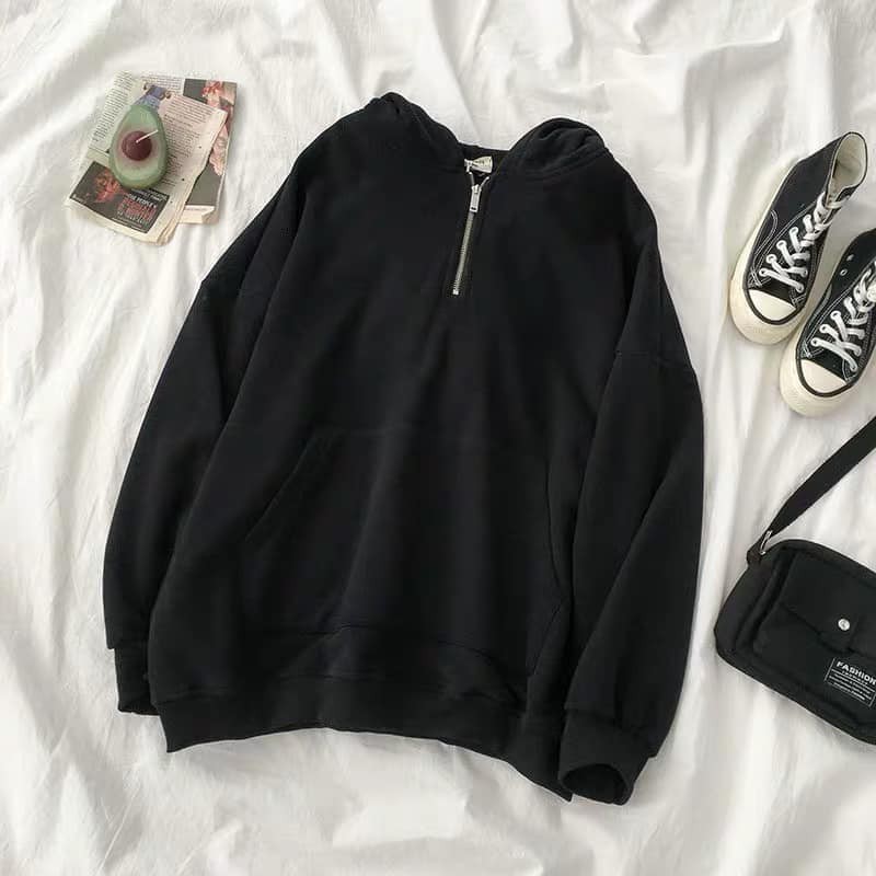 Áo Hodie Khóa Cổ