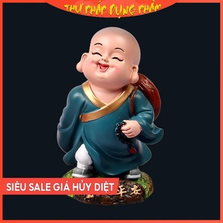 Tượng Tiểu Hòa Thượng An Nhiên Tự Tại