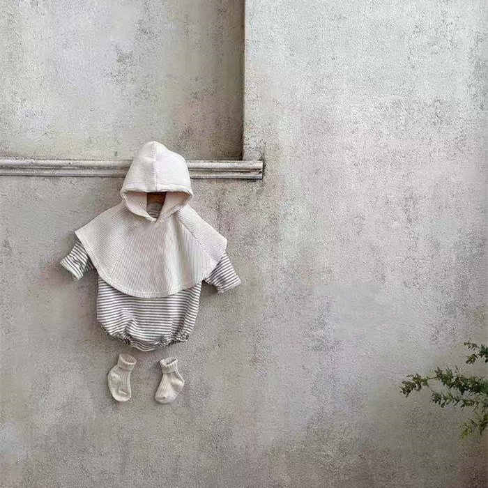 Áo Choàng Có Mũ Trùm Thời Trang Xuân Thu Dành Cho Bé Trai Bé Gái