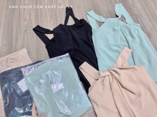 Áo lụa dây xoắn