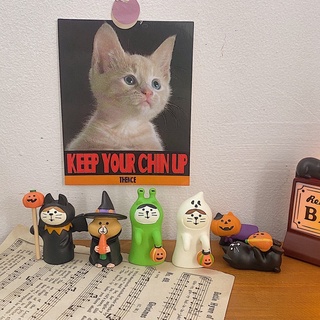 Mô hình mèo chủ đề Halloween