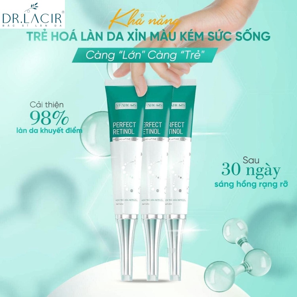 Serum và Kem trẻ hóa da Retinol Dr.lacir LM33