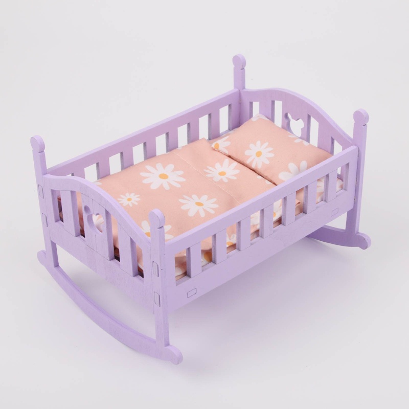 Giường Lắc Đồ Chơi Di Động Trang Trí Cho Nhà Búp Bê