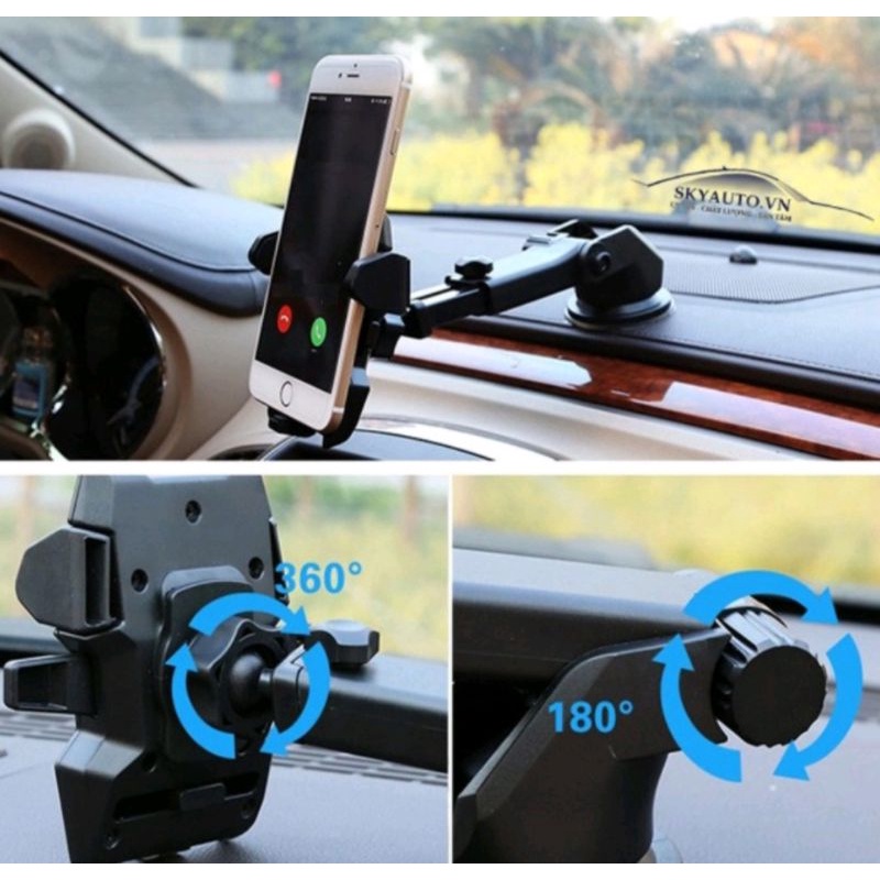 Giá Đỡ Điện Thoại, Kẹp Điện Thoại Xoay 360 Dùng Trong Xe Ôtô Chắc Chắn Kiểu Giáng Sang Trọng | BigBuy360 - bigbuy360.vn