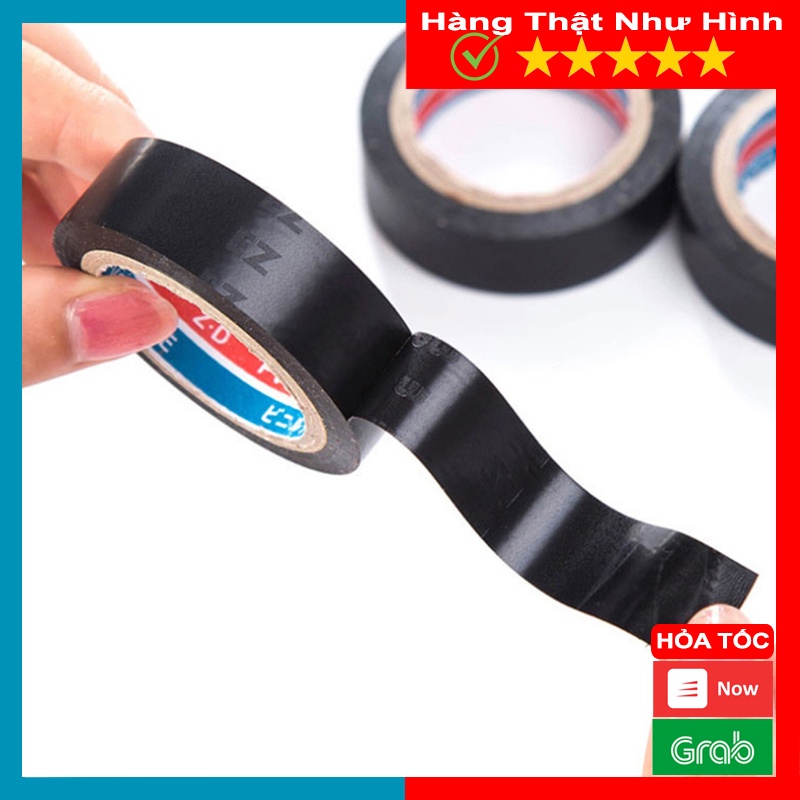 Băng Keo Đen - Băng Keo Cách Điện Dài 6m Màu Đen Chống Rò Rỉ Điện - MTDDT