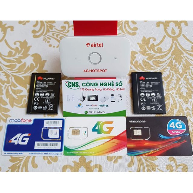 BỘ PHÁT WIFI 4G HUAWEI E5573 TẶNG KÈM SIM 60GB TẶNG THÊM 1 QUẢ PIN