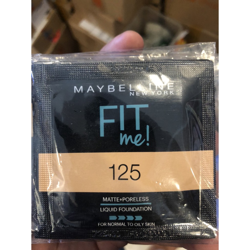 Mẫu thử Kem Nền Mịn Nhẹ Kiềm Dầu Fit Me Maybelline New York Matte Foundation 1.5ml | BigBuy360 - bigbuy360.vn