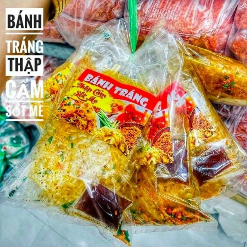 Bịch Bánh Tráng Thập Cẩm Sốt Me 1túi,  Hàng ngon nhà làm