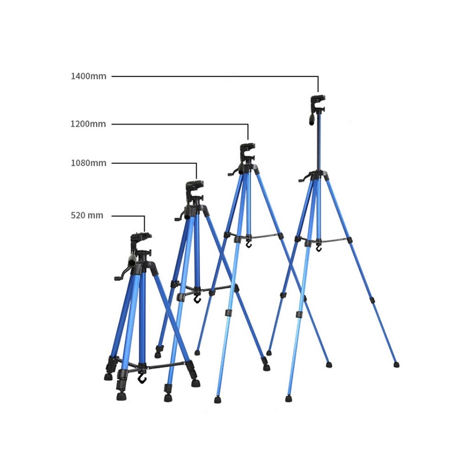 Gía Đỡ 3 Chân Tripod 3366 . Cao 1m4 Có Tay Cầm Quay Phim