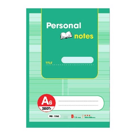 Sổ may gáy A6 200 trang Hải Tiến Personal 7352